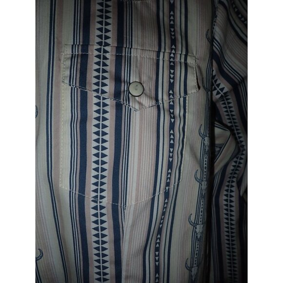 Cedar Rose Pearl Snap Western Shirt Women L New Cowgirl Rodeo Skull Cowboy - Picture 3 of 8